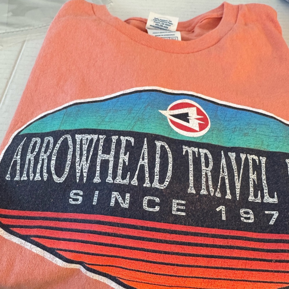 Gildan Orange Arrowhead Travel Plaza T-Shirt